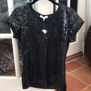 Moon and Meadow Sequin Tee
